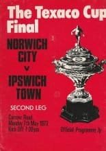 Norwich City v Ipswich Town  07-May-1973