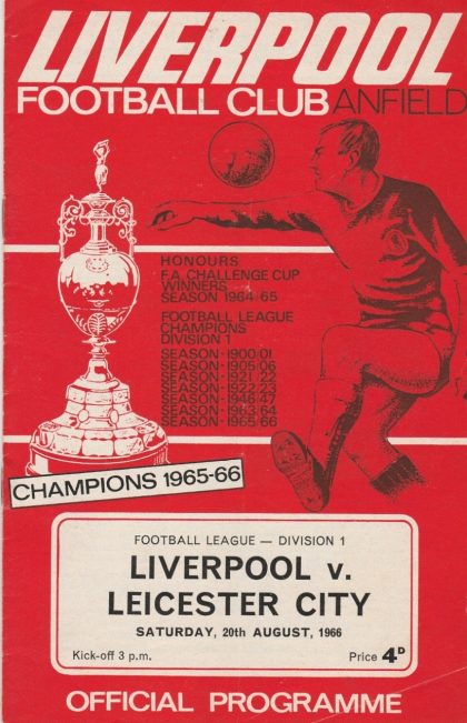 Liverpool v Leicester City 20-Aug-1966