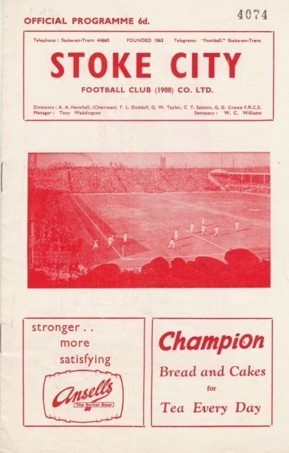 Stoke City v Luton Town 07-Apr-1962