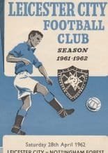 Leicester City v Nottingham Forest 28-Apr-1962