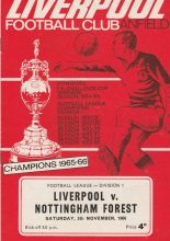 Liverpool v Nottingham Forest  05-Nov-1966