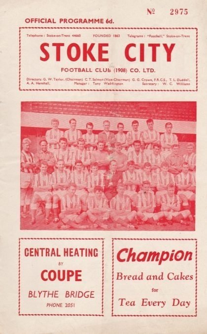 Stoke City v Preston North End  30-Mar-1963