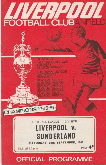 Liverpool v Sunderland   24-Sep-1966