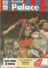 Crystal Palace v Walsall 22-Nov-1988