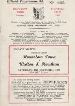 Hounslow Town v Walton & Hersham 26-Dec-1959