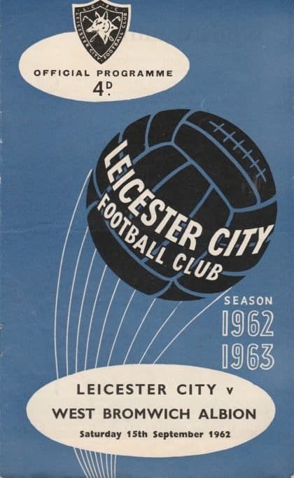 Leicester City v West Bromwich Albion 15-Sep-1962