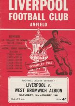 Liverpool v West Bromwich Albion 15-Jan-1966
