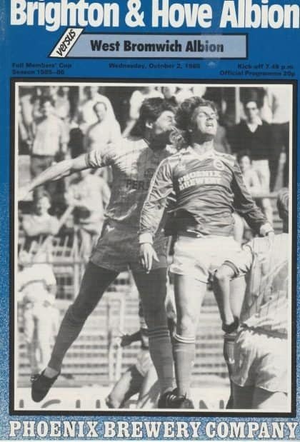 Brighton and Hove Albion v West Bromwich Albion 02-Oct-1985