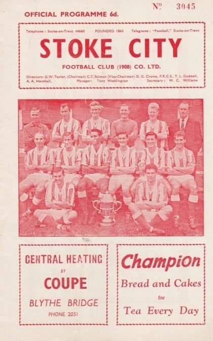 Stoke City v West Bromwich Albion  07-Mar-1964