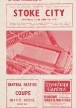 Stoke City v West Ham United 05-Sep-1964