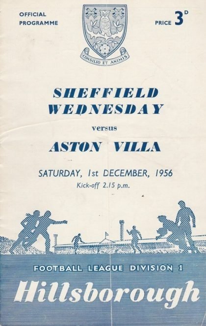 Sheffield Wednesday v Aston Villa 01-Dec-1956