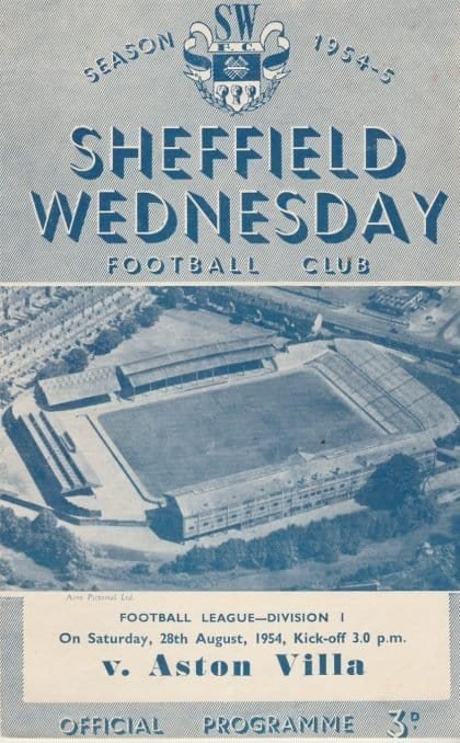 Sheffield Wednesday v Aston Villa 28-Aug-1954
