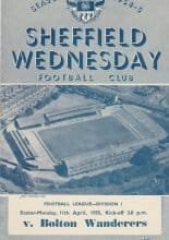 Sheffield Wednesday v Bolton Wanderers 11-Apr-1955