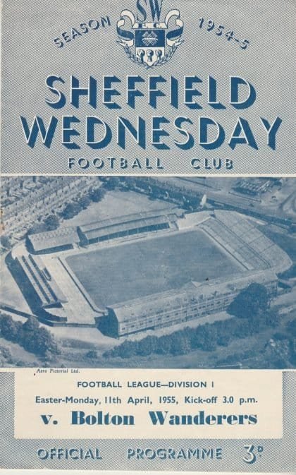 Sheffield Wednesday v Bolton Wanderers 11-Apr-1955