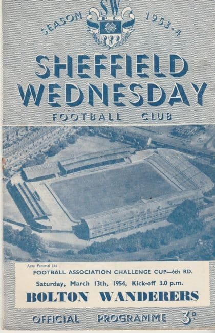 Sheffield Wednesday v Bolton Wanderers 13-Mar-1954