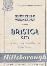 Sheffield Wednesday v Bristol City  15-Nov-1958