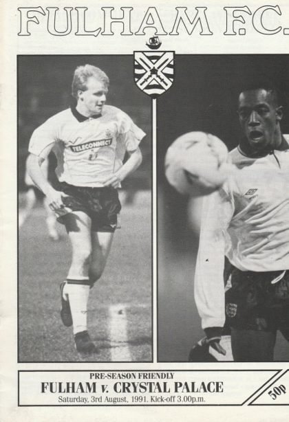 Fulham v Crystal Palace 03-Aug-1991