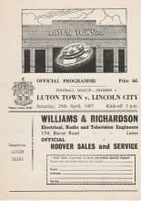Luton Town v Lincoln City 29-Apr-1967