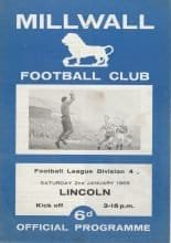 Millwall v Lincoln City 02-Jan-1965