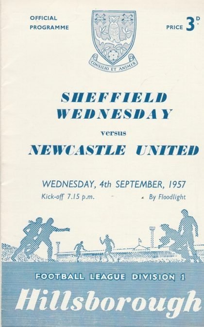 Sheffield Wednesday v Newcastle United 04-Sep-1957