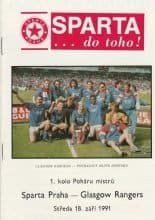 Sparta Prague v Glasgow Rangers  18-Sep-1991