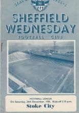 Sheffield Wednesday v Stoke City 24-Dec-1955