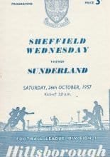 Sheffield Wednesday v Sunderland 26-Oct-1957