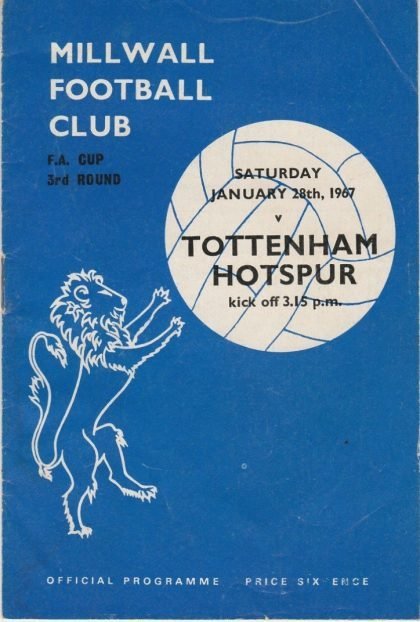 Millwall v Tottenham Hotspur 28-Jan-1967