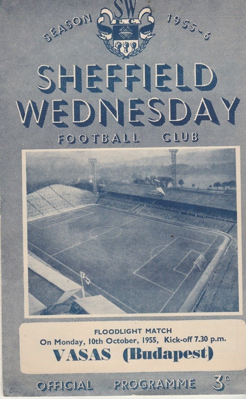 Sheffield Wednesday v Vasas Budapest 10-Oct-1955