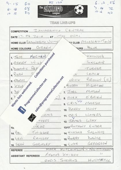 Bedworth United v Arlesey Town 17-Aug-2010