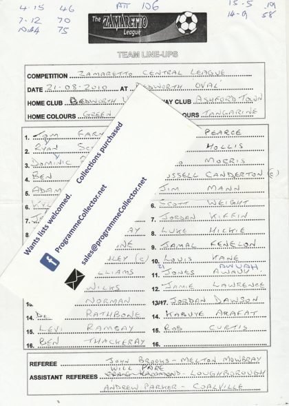 Bedworth United v Ashford Town 21-Aug-2010