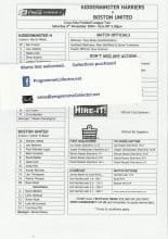 Kidderminster Harriers v Boston United  06-Nov-2004