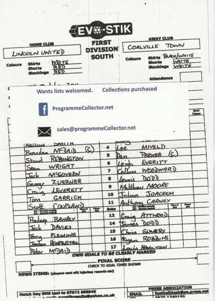 Lincoln United v Brigg Town 04-Oct-2011