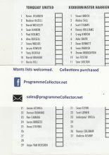 Torquay United v Kidderminster Harriers 19-Nov-2002