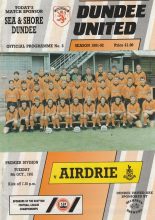 Dundee United v Airdrieonians  08-Oct-1991