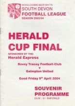 Bovey Tracey v Galmpton United 09-Apr-2004