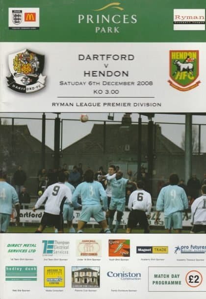 Dartford v Hendon  06-Dec-2008