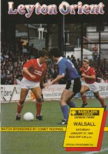 Leyton Orient v Walsall 27-Jan-1990