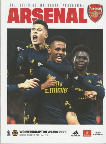 Arsenal v Wolverhampton Wanderers 02-Nov-2019