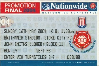 Aldershot Town v Shrewsbury Town  16-May-2004