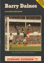 Barry Daines Testimonial Brochure 1981