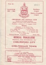 Chelmsford City v Cheltenham Town 13-Nov-1961