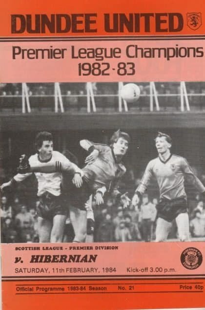Dundee United v Hibernian 11-Feb-1984