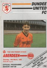Dundee United v Aberdeen  19-Mar-1988