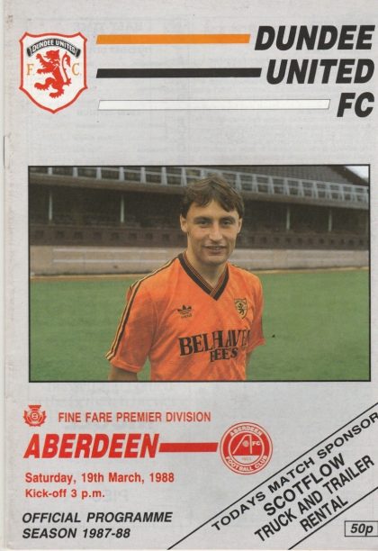 Dundee United v Aberdeen  19-Mar-1988