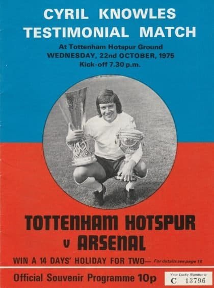 Tottenham Hotspur v Arsenal   22-Oct-1975