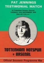 Tottenham Hotspur v Arsenal   23-Nov-1976