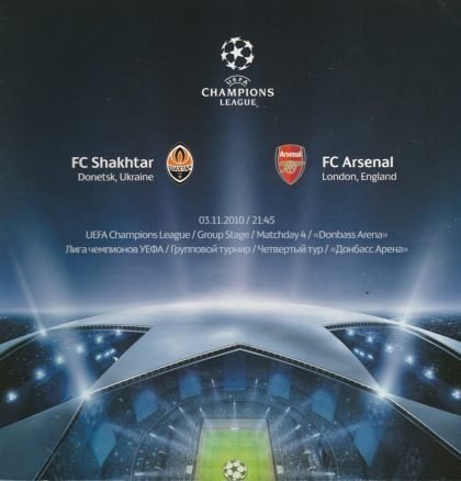 Shakhtar Donetsk v Arsenal 03-Nov-2010
