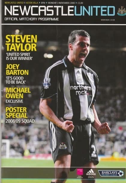 Newcastle United v Aston Villa 03-Nov-2008