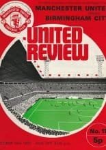 Manchester United v Birmingham City 14-Oct-1972